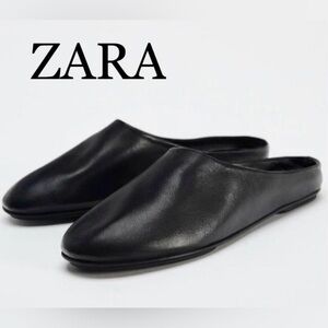 Zara Leather Mules